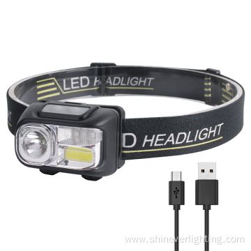 USB Rechargeable High Power Bright Sensor Headlamp